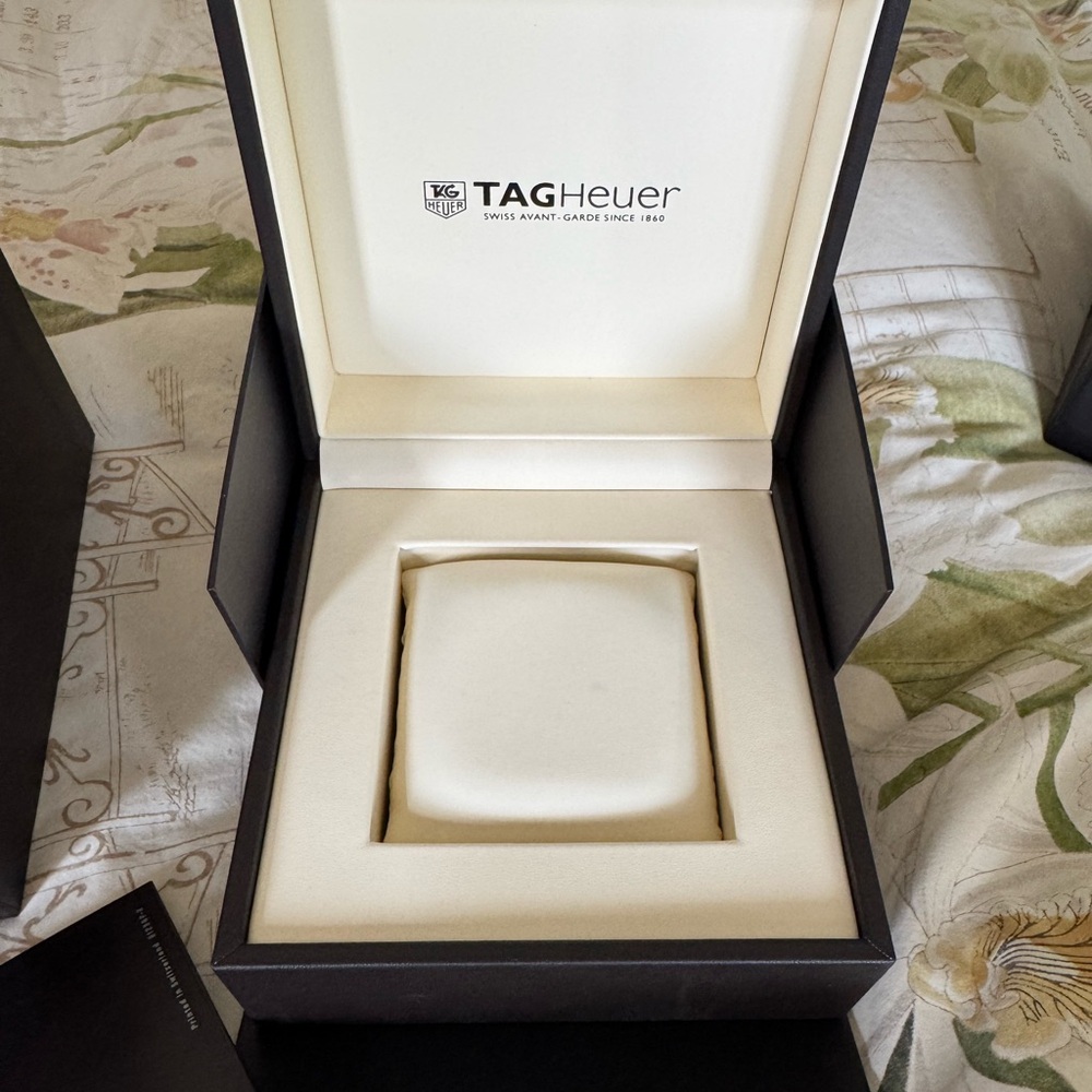 Tag Heuer Black and Cream Watch Box